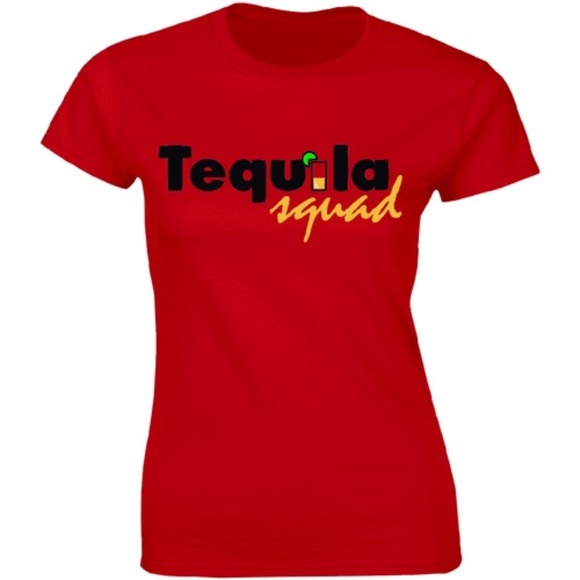Tequila Squad Bachelorette Party Drinking T-shirt - Picture 1 of 3